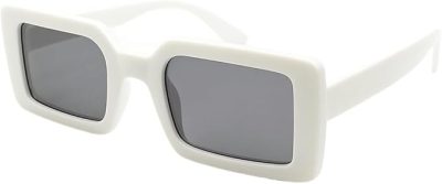 White Square Frame Sunglasses